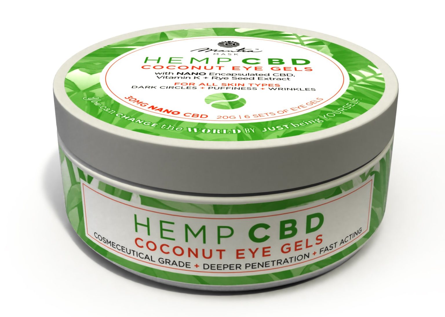 HEMP CBD COCONUT EYE GELS Mantra Mask